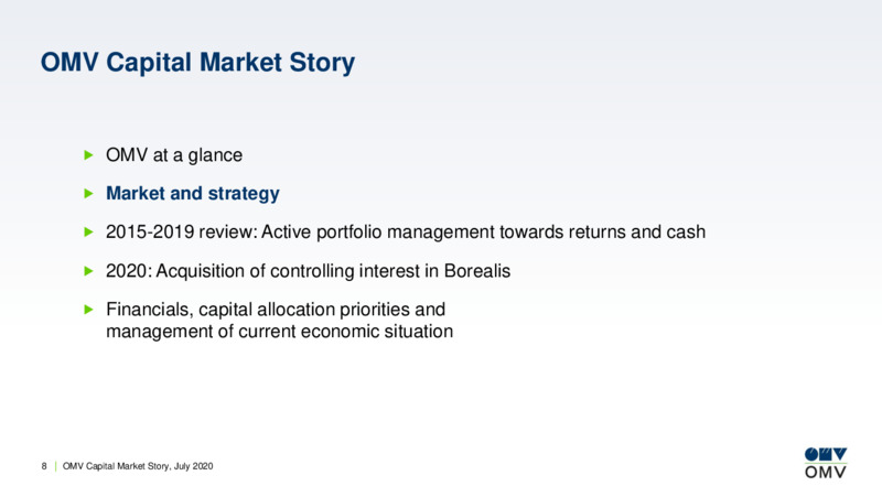 July 2020 Corporate Update – OMV Group – slide 7