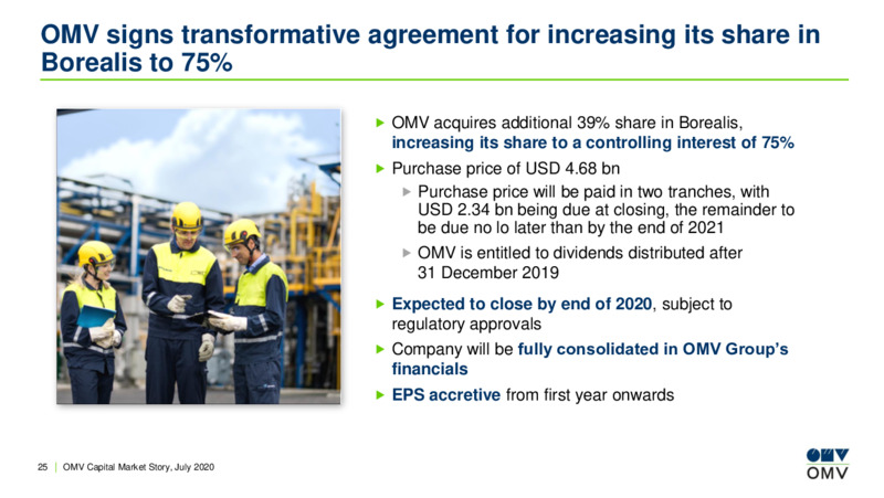 July 2020 Corporate Update – OMV Group – slide 24
