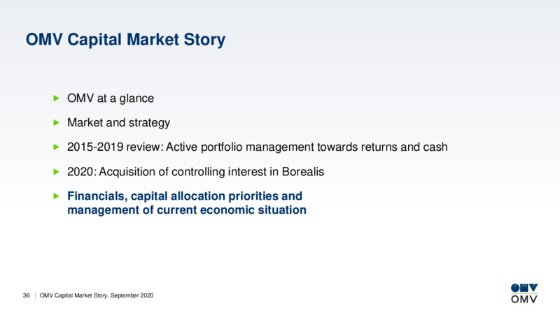 OMV Capital Market Story – OMV Group – slide 35