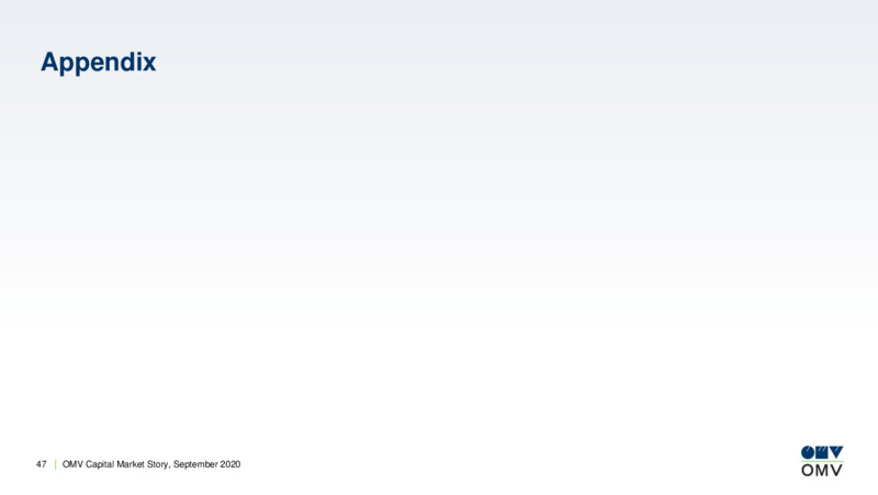 September 2020 Company Presentation – OMV Group – slide 46