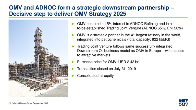 Baader Investment Conference – OMV Group – slide 19