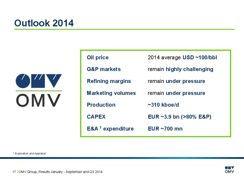Q3 Results – OMV – slide 17