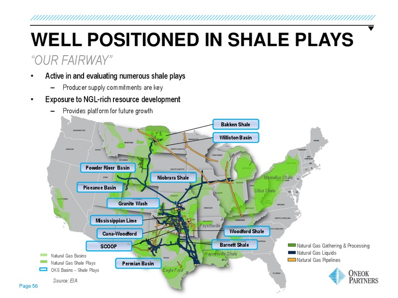 GOLDMAN SACHS GLOBAL ENERGY CONFERENCE – Oneok Inc. – slide 55