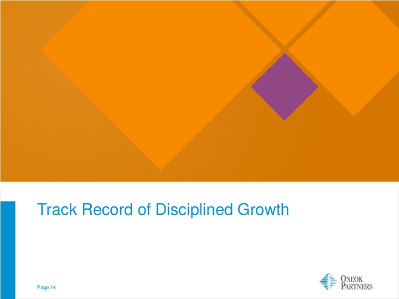 UBS MLP ONE ON ONE CONFERENCE – Oneok Inc. – slide 13