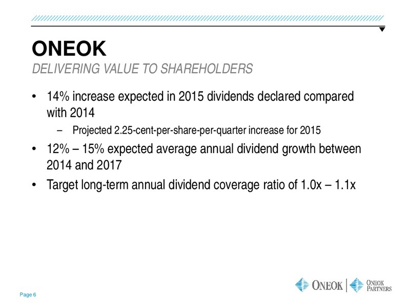 US Capital Advisors Midstream Access Day – Oneok Inc. – slide 5