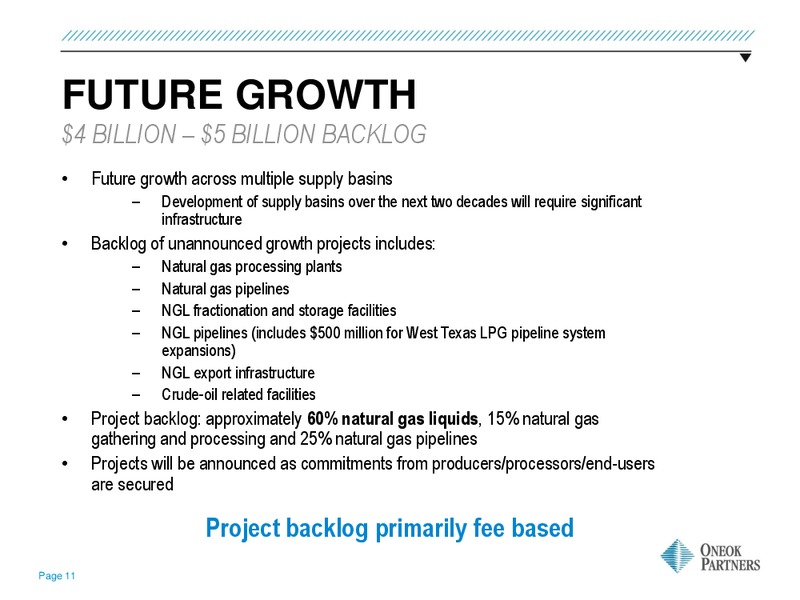 Credit Suisse Energy Summit – Oneok Inc. – slide 10