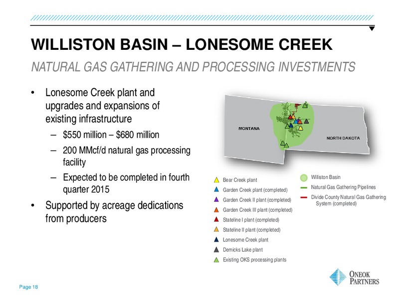 INVESTOR UPDATE – Oneok Inc. – slide 17
