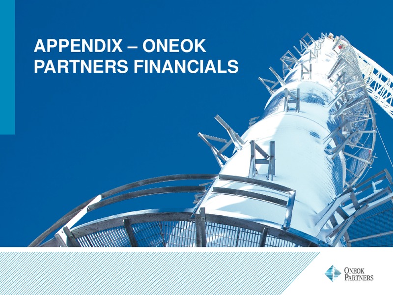 INVESTOR UPDATE – Oneok Inc. – slide 40