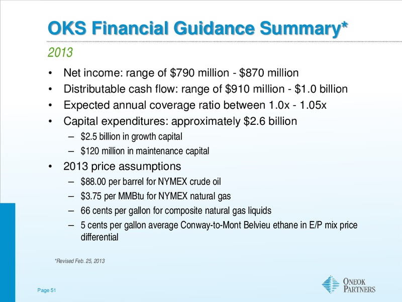 BARCLAYS INVESTMENT GRADE ENERGY & PIPELINE CONFERENCE – Oneok Inc. – slide 50