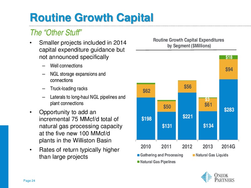 BARCLAYS INVESTMENT GRADE ENERGY AND PIPELINE CONFERENCE – Oneok Inc. – slide 23
