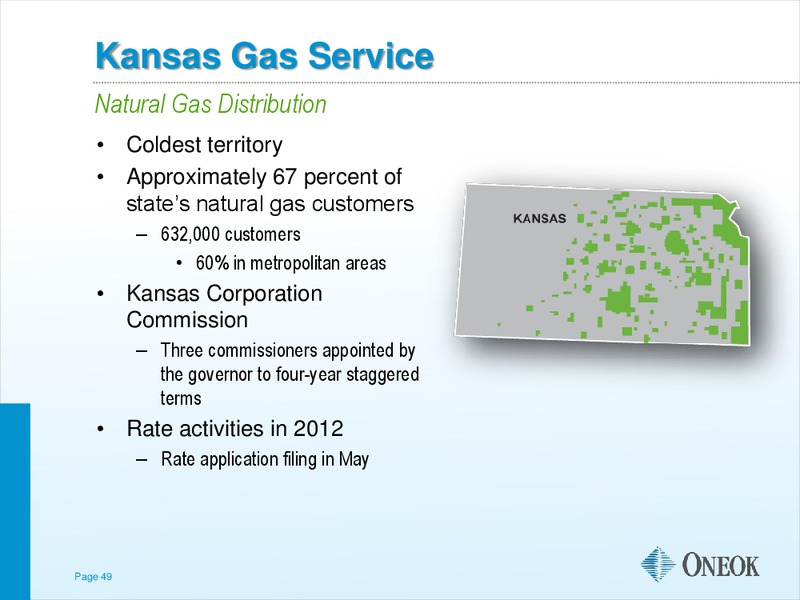 AMERICAN GAS ASSOCIATION FINANCIAL FORUM – Oneok Inc. – slide 48