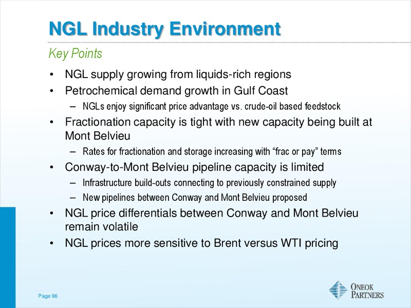 AMERICAN GAS ASSOCIATION FINANCIAL FORUM – Oneok Inc. – slide 95