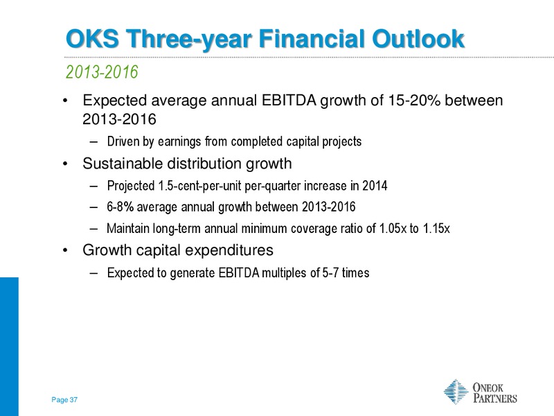 BAIRD GROWTH STOCK CONFERENCE – Oneok Inc. – slide 36