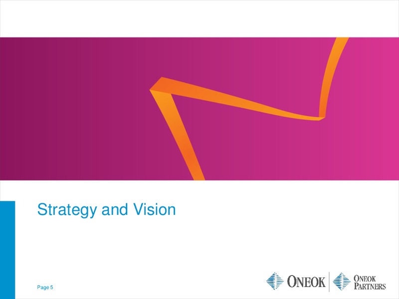 THE AGA FINANCIAL FORUM MAY – Oneok Inc. – slide 4