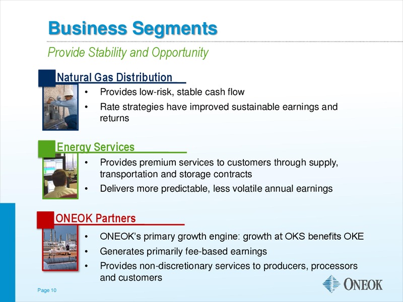 THE AGA FINANCIAL FORUM MAY – Oneok Inc. – slide 9