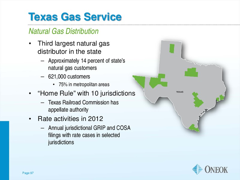 CITI 2012 POWER AND GAS CONFERENCE – Oneok Inc. – slide 96