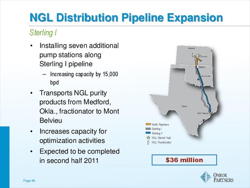 NATIONAL TRADED PARTNERSHIPS INVESTOR CONFERENCE – Oneok Inc. – slide 45