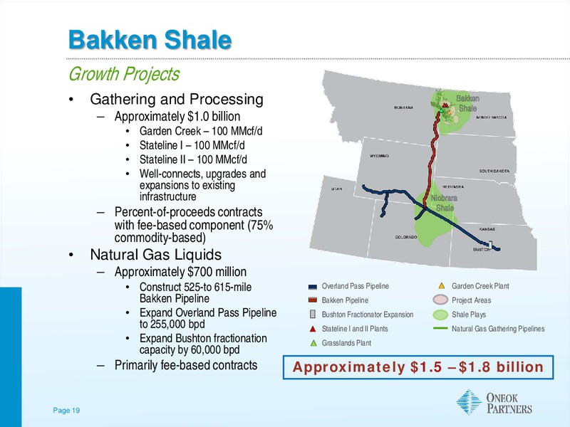 CITI POWER AND GAS CONFERENCE – Oneok Inc. – slide 18