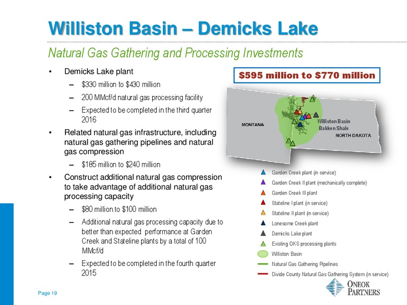 TUOHY BROTHERS 5TH ANNUAL  ALL IN ONE  ENERGY CONFERENCE – Oneok Inc. – slide 18