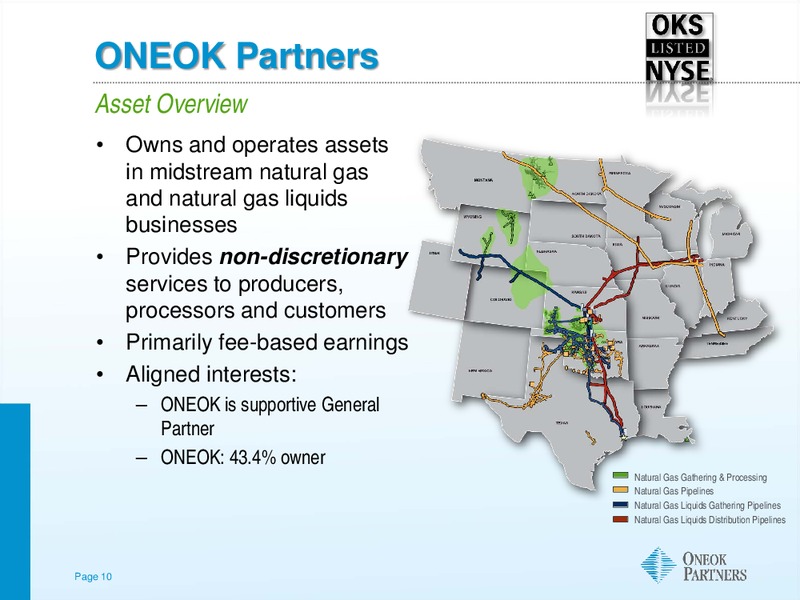 BARCLAYS CAPITAL CEO ENERGY CONFERENCE – Oneok Inc. – slide 9