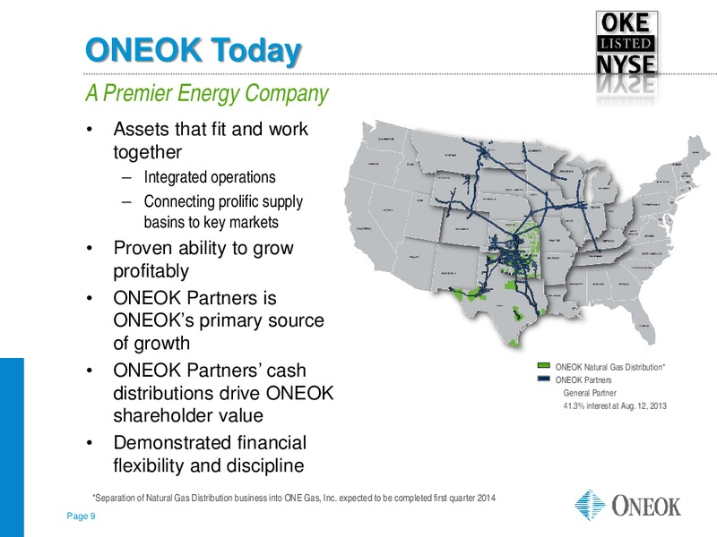 BARCLAYS CAPITAL CEO ENERGY POWER CONFERENCE – Oneok Inc. – slide 8