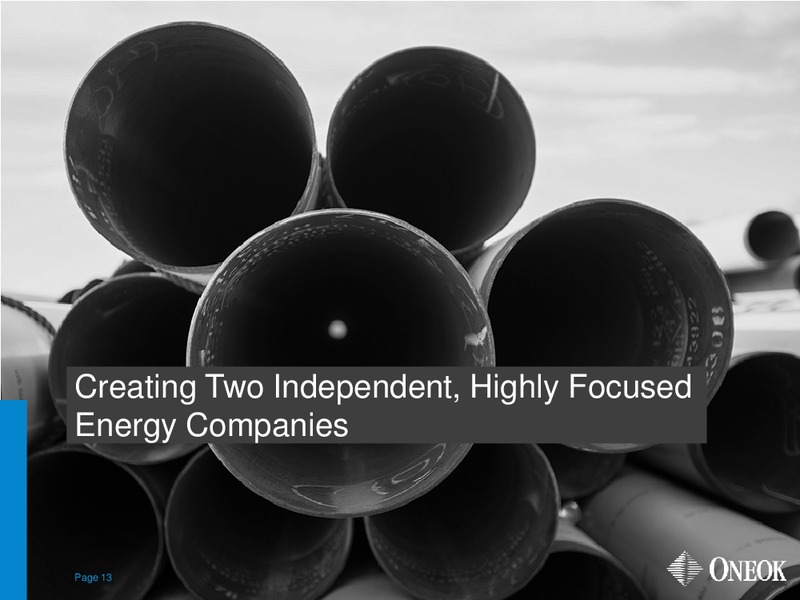 BARCLAYS CAPITAL CEO ENERGY POWER CONFERENCE – Oneok Inc. – slide 12