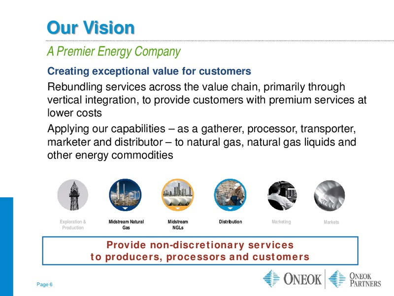 INVESTOR UPDATE – Oneok Partners, L.P. – slide 5