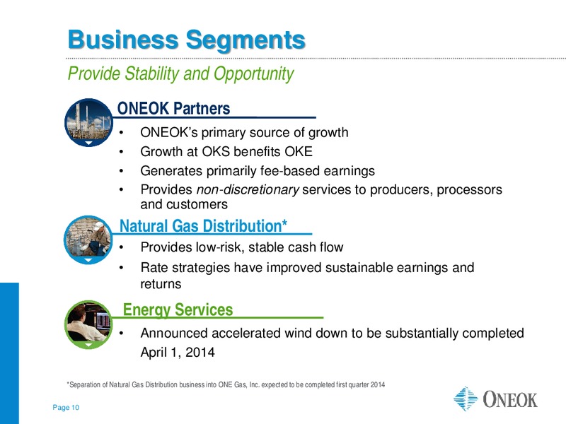 INVESTOR UPDATE – Oneok Partners, L.P. – slide 9