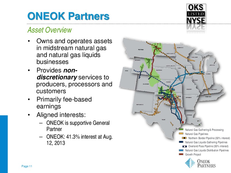 INVESTOR UPDATE – Oneok Partners, L.P. – slide 10