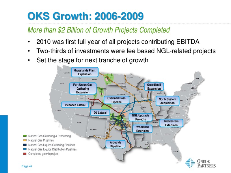 INVESTOR UPDATE – Oneok Partners, L.P. – slide 41