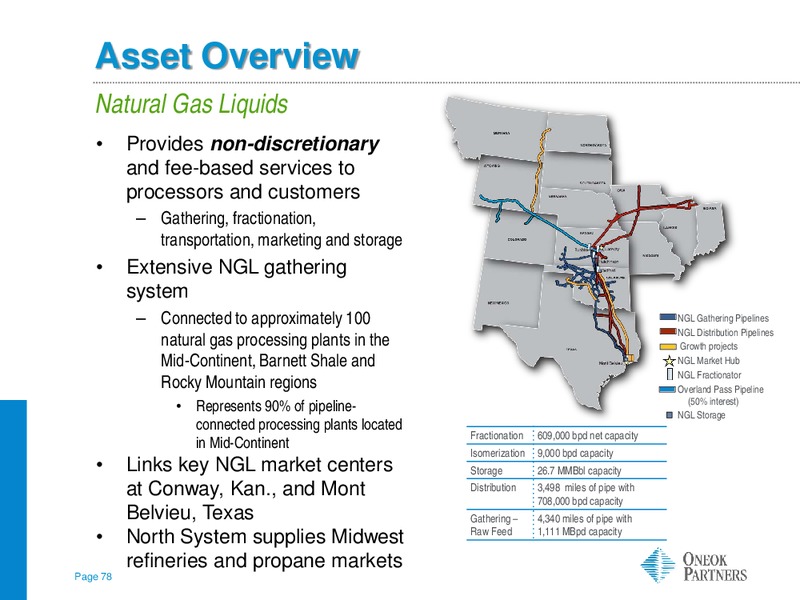 INVESTOR UPDATE – Oneok Partners, L.P. – slide 77