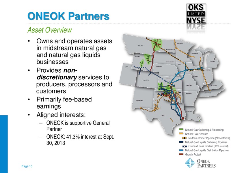 JEFFERIES GLOBAL ENERGY CONFERENCE – Oneok Inc. – slide 9