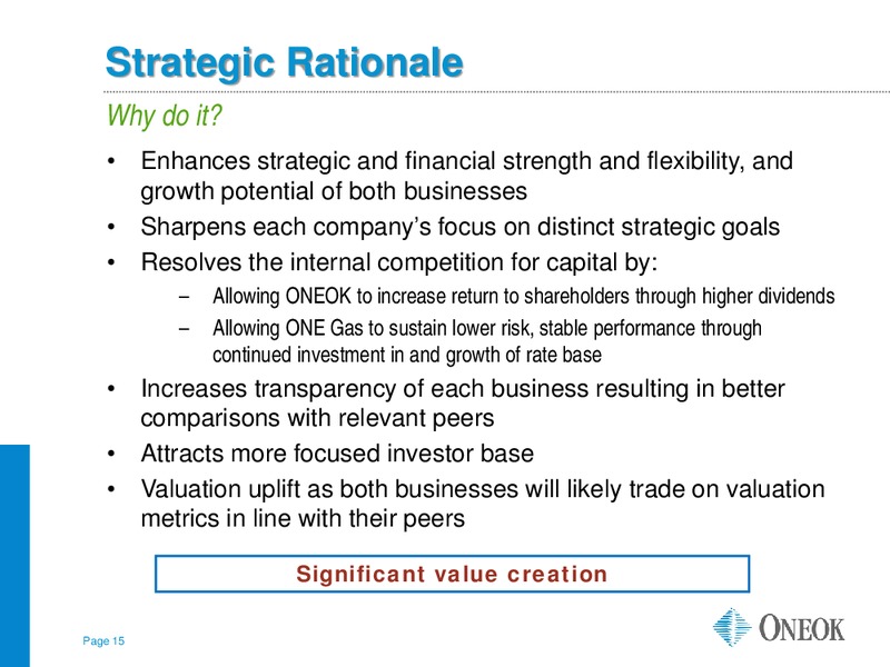 JEFFERIES GLOBAL ENERGY CONFERENCE – Oneok Inc. – slide 14