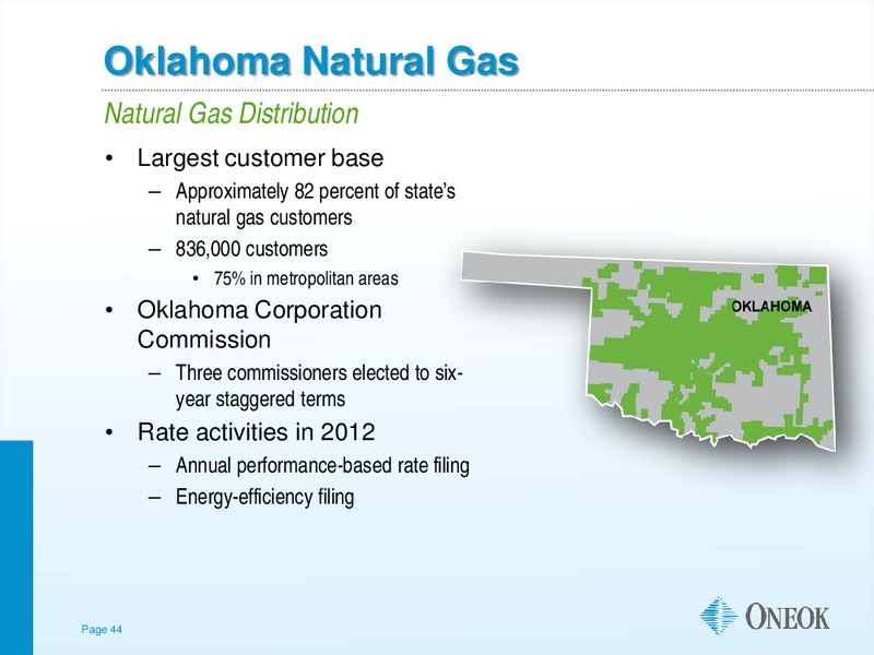 Morgan Stanley MLP Diversified Natural Gas Corporate Access Day – Oneok Inc. – slide 43