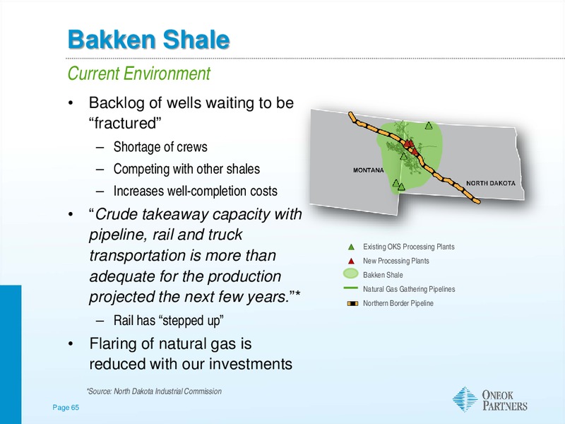 Morgan Stanley MLP Diversified Natural Gas Corporate Access Day – Oneok Inc. – slide 64