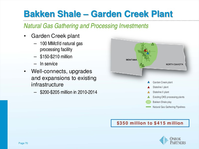 Morgan Stanley MLP Diversified Natural Gas Corporate Access Day – Oneok Inc. – slide 69