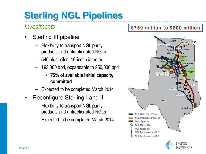 Morgan Stanley MLP Corporate Access – Oneok Inc. – slide 26