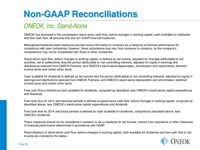 Morgan Stanley MLP Corporate Access – Oneok Inc. – slide 65