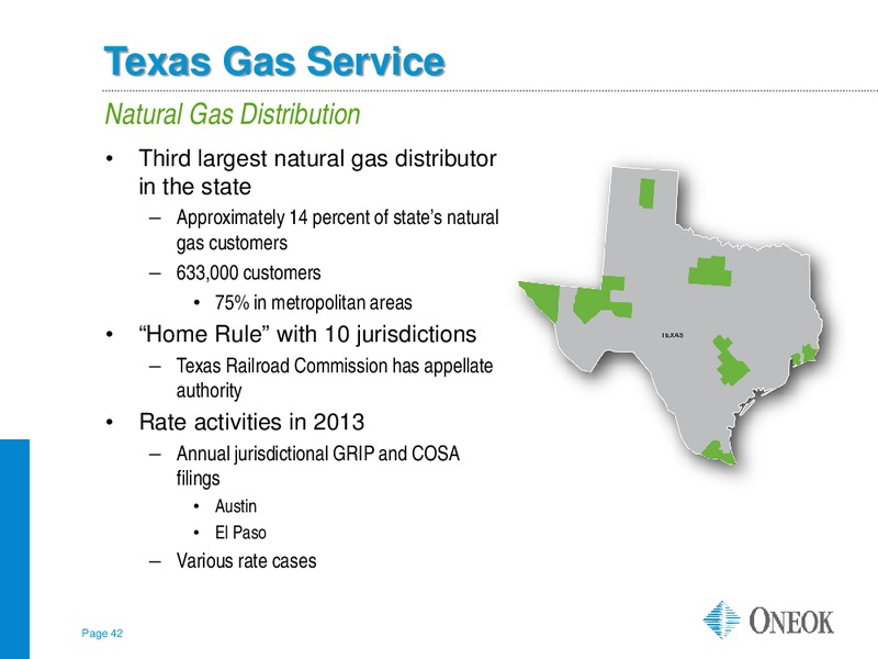 American Gas Association Financial Forum 2013 – Oneok Inc. – slide 41