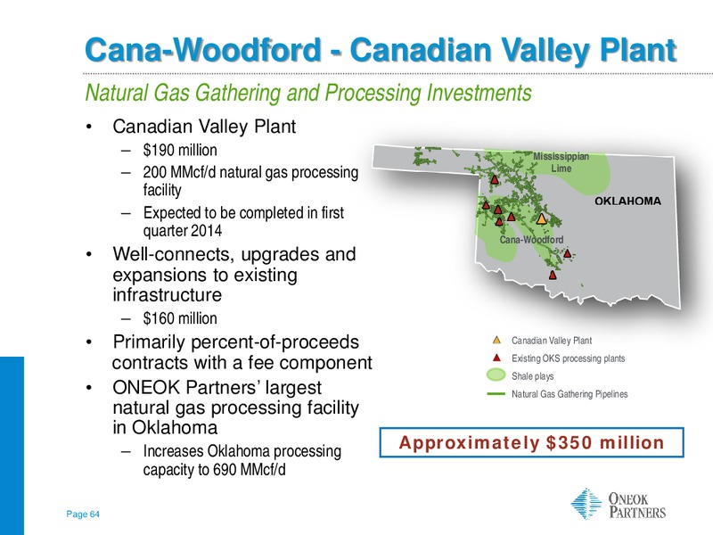 American Gas Association Financial Forum 2013 – Oneok Inc. – slide 63