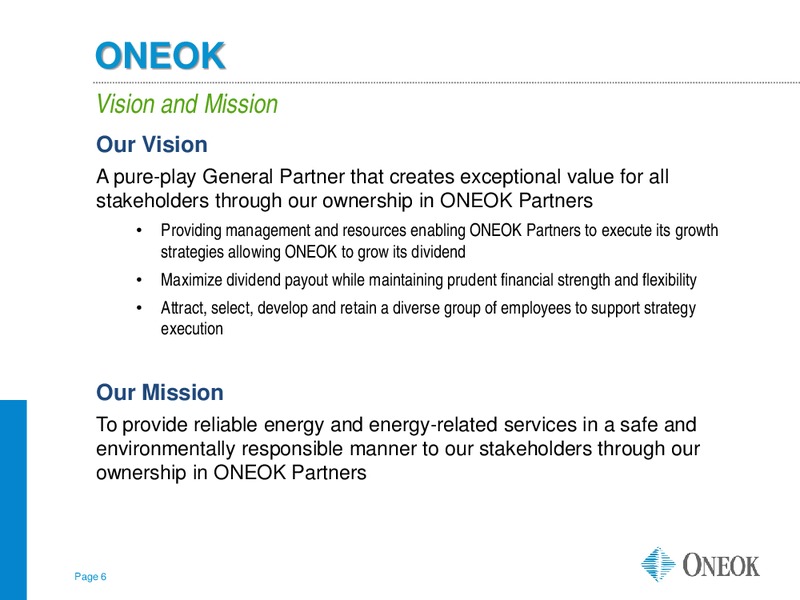 Wells Fargo 12th Annual MLP Pipeline Energy Conference – Oneok Inc. – slide 5