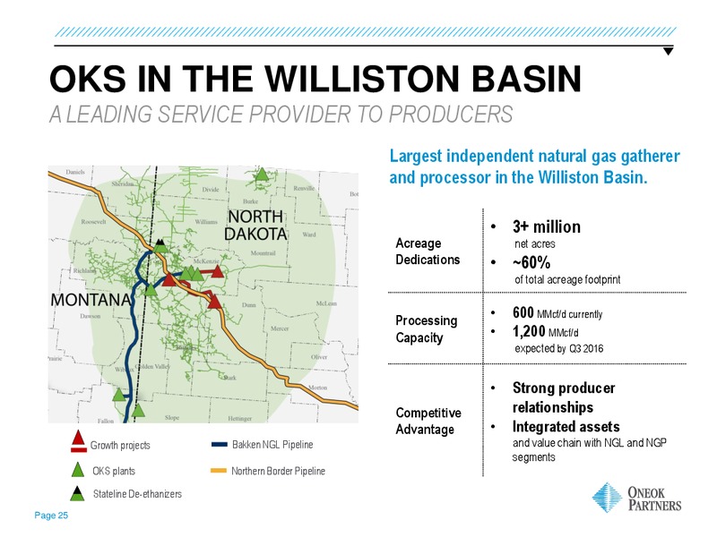 GOLDMAN SACHS GLOBAL ENERGY CONFERENCE – Oneok Partners, L.P. – slide 24