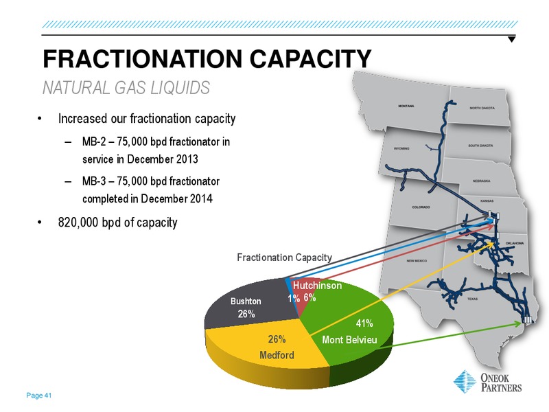 GOLDMAN SACHS GLOBAL ENERGY CONFERENCE – Oneok Partners, L.P. – slide 40