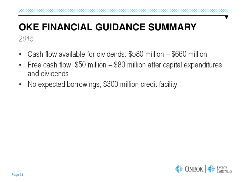 GOLDMAN SACHS GLOBAL ENERGY CONFERENCE – Oneok Partners, L.P. – slide 52