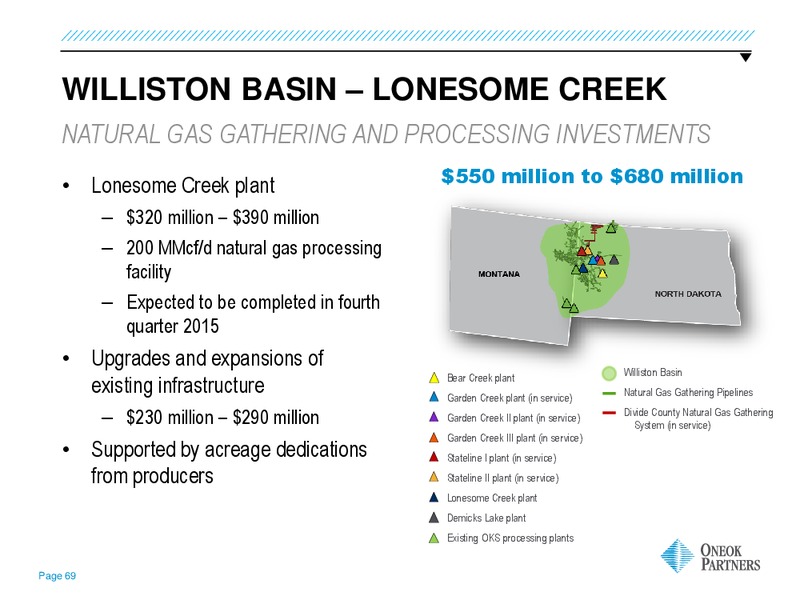 GOLDMAN SACHS GLOBAL ENERGY CONFERENCE – Oneok Partners, L.P. – slide 68