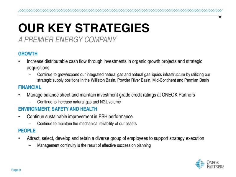 INVESTOR UPDATE – Oneok Partners, L.P. – slide 8