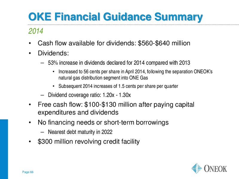 JP Morgan Energy Infrastructure – Oneok Partners, L.P. – slide 65
