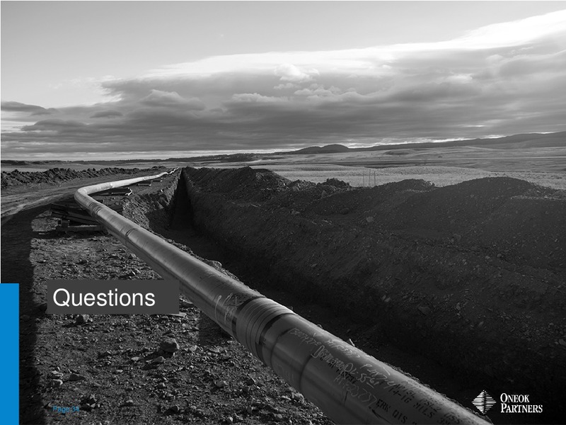 CREDIT SUISSE MLP AND ENERGY LOGISTICS CONFERENCE – Oneok Partners, L.P. – slide 33