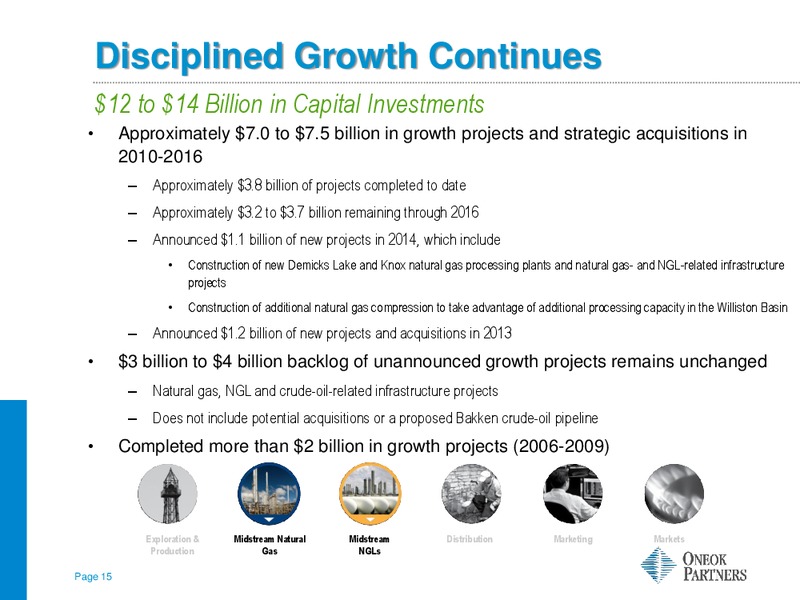 Tuohy Brothers Natural Gas Infrastructure – Oneok Partners, L.P. – slide 14