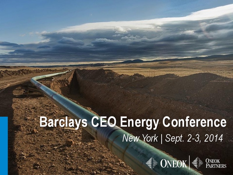 Barclays CEO Energy Conference – Oneok Partners, L.P. – slide 1